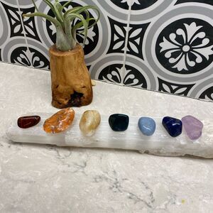 Chakra Crystals Red Tigers Eye Citrine Calcite Bloodstone Lapis Lazuli Angelite